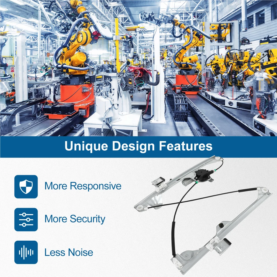 Regulador de ventana trasera izquierda con motor para GMC Yukon XL 1500 2007-14 deportivo utilitario Foto 4 de 4