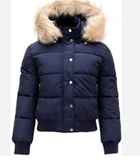 Golddigga Bubble Coat Womens Navy Size Uk 12 #ref155