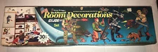 GI JOE 1990 VINTAGE PRISS PRINTS 30 PC BOX SET ROOM REUSABLE DECORATIONS STICKER
