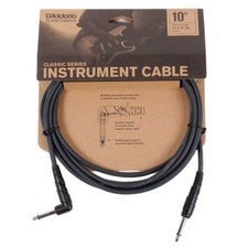 D&rsquo;Addario PW-CGTRA-10 'Classic' Series Guitar Cable/Lead, Str-Ang 10ft