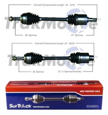 Surtrak Pair Set of 2 Front CV Axle for Honda Civic