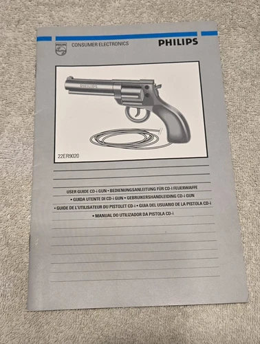 Philips CD-i Video Game Light Gun 22ER9020 User Manual Instruction Booklet Only