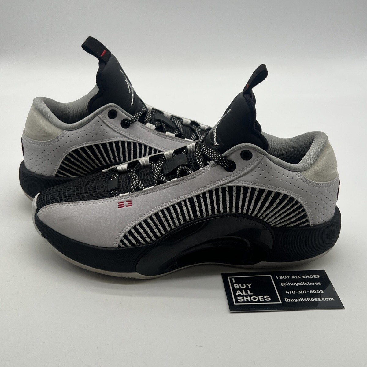 jordan 35 low black and white