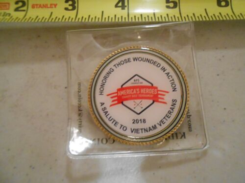 RARE NEW 2018 NAVAL POSTGRADUATE SCHOOL CHALLENGE COIN NPSFI / VIETNAM VETERANS - Picture 2 of 2