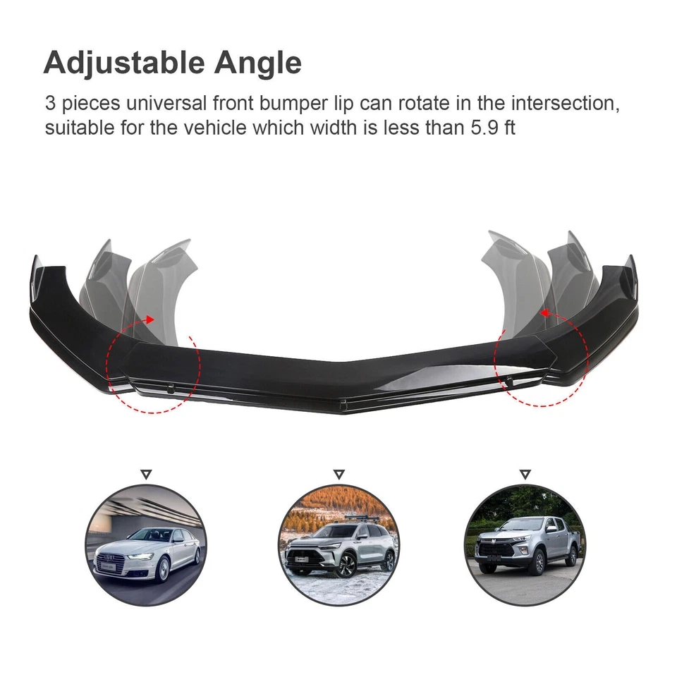 Front Rear Bumper Lip Spoiler Splitter Side Skirt For Aston Martin DBS Body Kits Foto 3 de 4