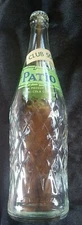 VINTAGE RARE PATIO CLUB SODA BOTTLE 28oz 1963 - EMPTY POP BOTTLE - PEPSI COLA CO