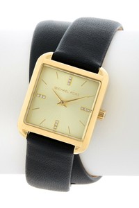 michael kors double strap watch