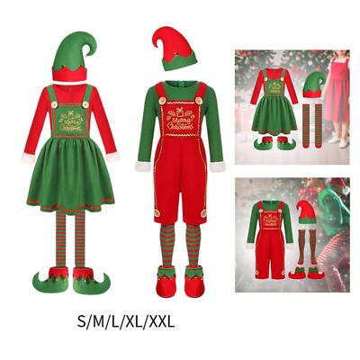 Weihnachtskostüm Erwachsene Verkleidung Kleidung Set für Fasching Feiertage Geburtstag