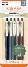 ZEBRA Gel Ballpoint Pen Sarasa Clip 0.5mm Set 5 Colors From Japan
