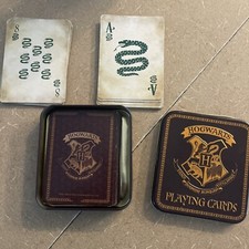 Official Harry Potter Wizarding World Hogwarts Playing Cards Metal Embossed Tin