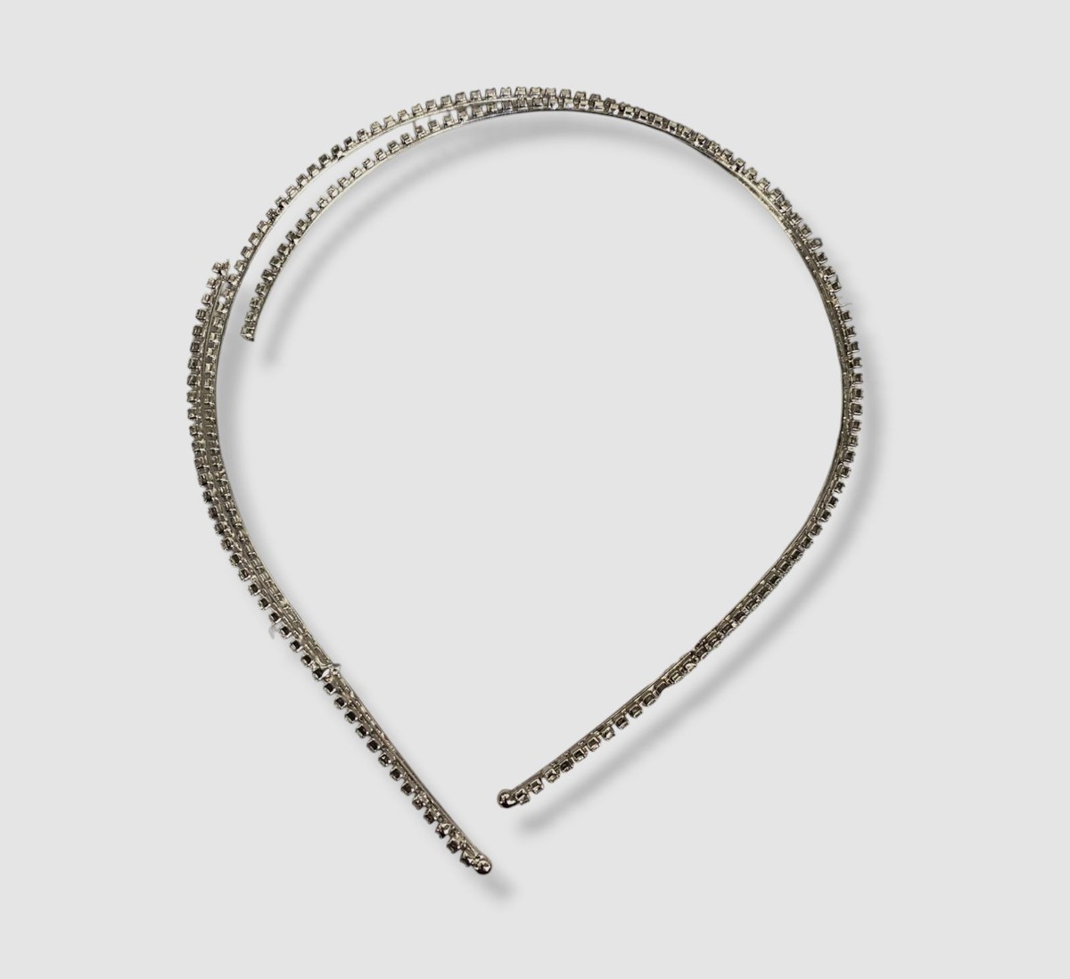 Jennifer Behr Silver Crystal Headband Czarina Headband -- Crystal – Jennifer Behr LLC main image 2