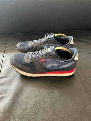 Levi's Classic Athletic Trainingsschuhe Navy Rot Weiß UK 5 Turnschuhe