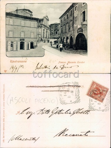 ASCOLI PICENO PROVINCIA-RIPATRANSONE-PIAZZA ASCANIO CONDIVI-C62-38 - 第 1/1 張圖片