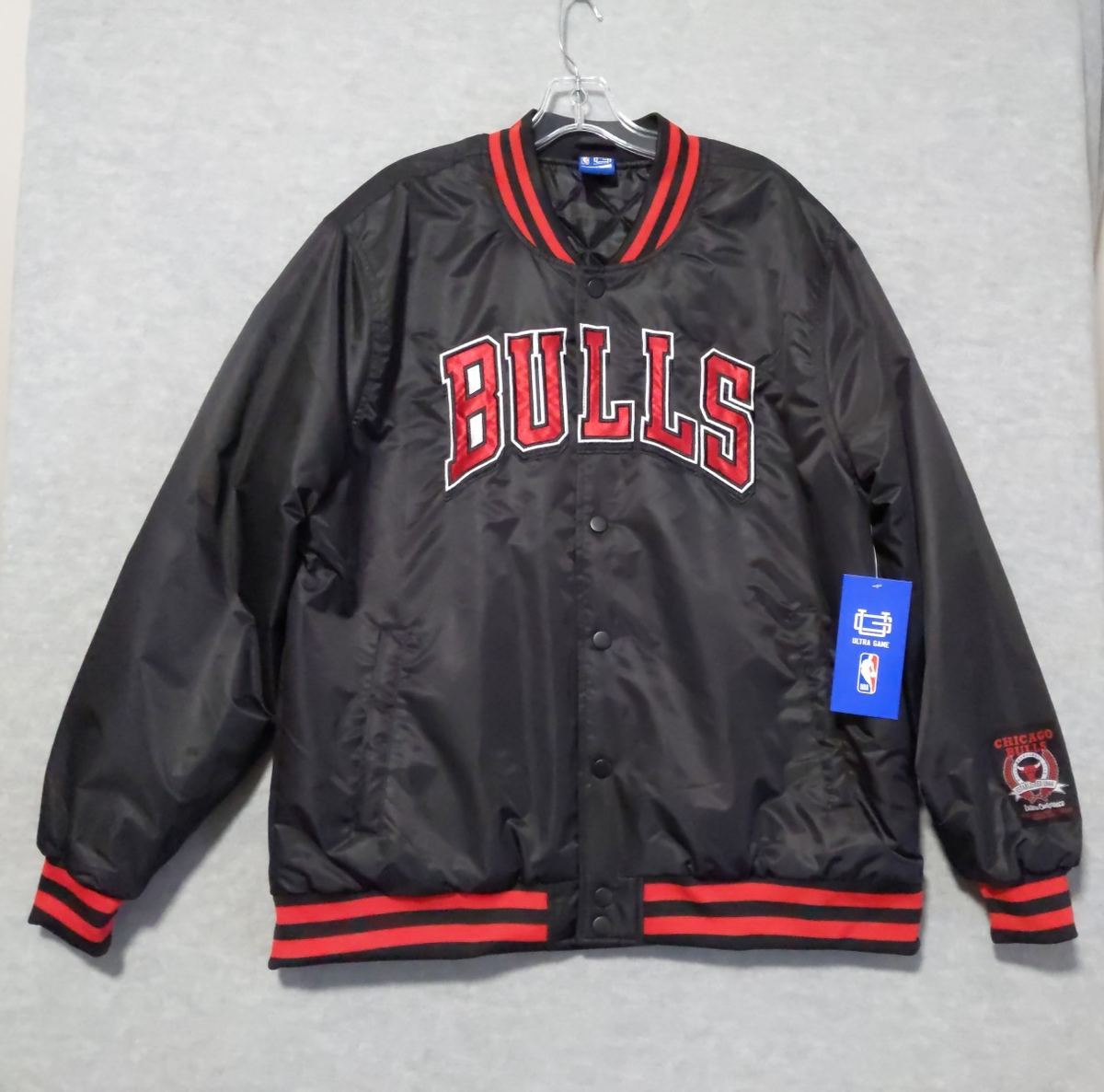 Chicago Bulls NBA Bomber Jacket Men's Size XL Team Apparel Ultra