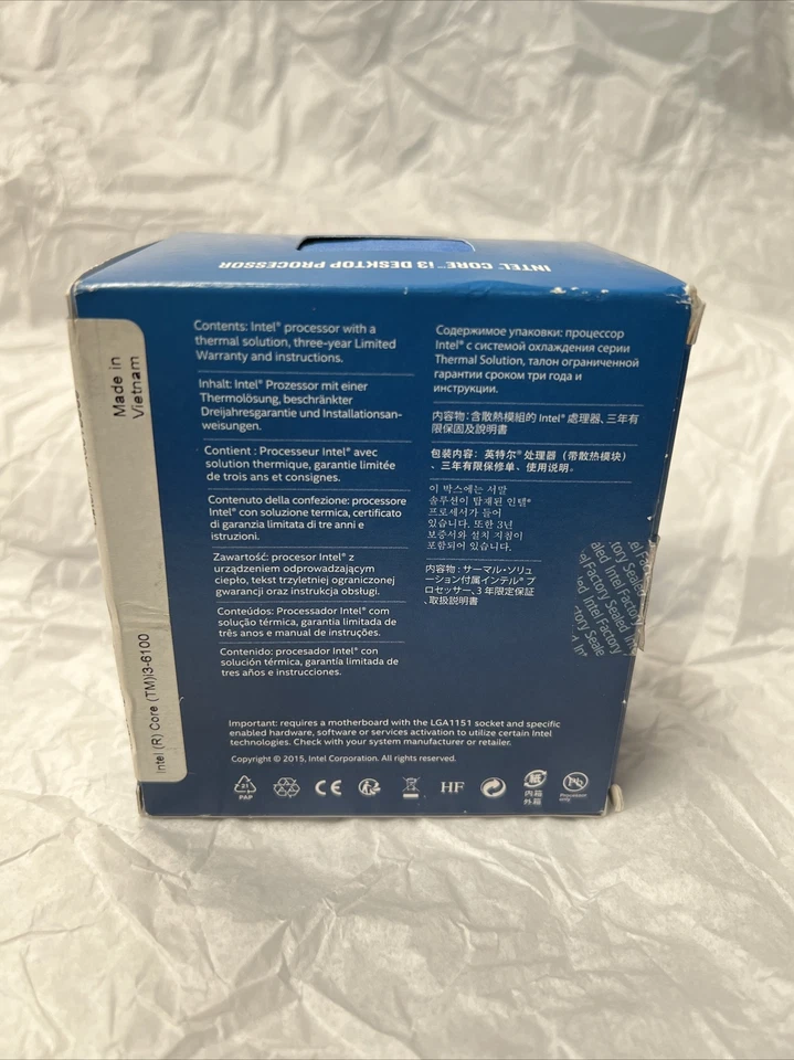 Intel 3.70 GHz Core i3-6100 3M Cache Processor BX80662I36100 - Image 3 of 4