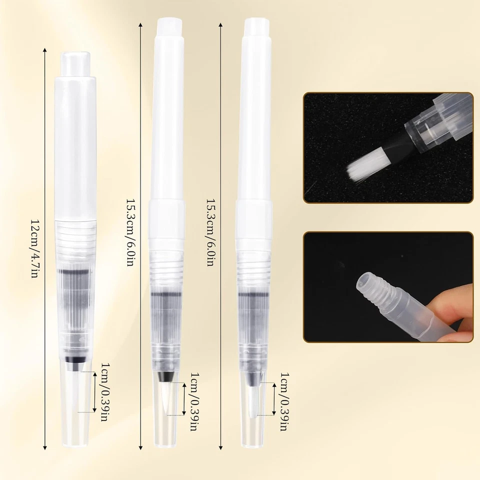 Refillable Cuticle Oil Pen,3Pcs Empty Nail Oil Pen with Brush,Reusable Pinch Pre - Image 3 of 4