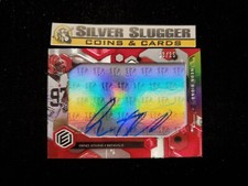 2021 Geno Atkins Panini Elements Neon Signs Auto Red /25 Cincinnati Bengals