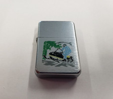Reproduction Vintage 60's Arctic Cat Snowmobile Metal Refillable Lighter
