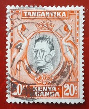 KENYA Uganda Tanganyka 1938 2c Used George Flamingos Mi 60A Scott 74c XF 6400