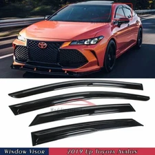 For 2019-2022 Toyota Avalon JDM 3D Wavy Mugen Style Window Visors Rain Guards