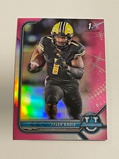 2021-22 Bowman University Football Pink Refractor - Tyler Badie - Denver Broncos
