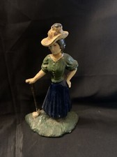 Vintage Cast Iron lady golfer door stop Bookend