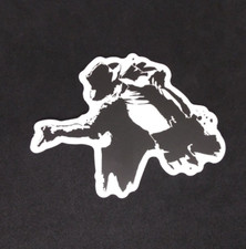 Black  White Dancing Silhouette Michael Jackson Sticker 2.5" E 