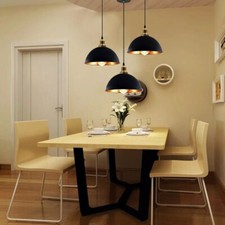Industrial 1 Light Metal Pendant Ceiling Lamp  Hanging Light Fixture