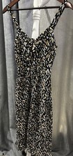 Animal Print Midi Dress Button Down Toe Cute Fall Outfits Forever 21 Size Small