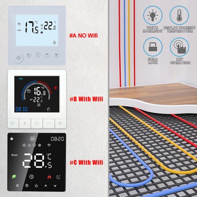 Wifi Digital Smart Thermostat App Control 3A/16A Wireless Home Room Sensor/Tuya