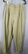 Womens STEPHANIE ANDREWS POLYESTER/RAYON PANTS SIZE- 14L USA MADE PLEATS