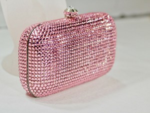 pink evening bag