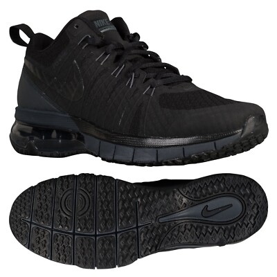 Nike Air Max TR180 Triple Black 723972-001 Men s Workout Training Shoes Sz 7.5