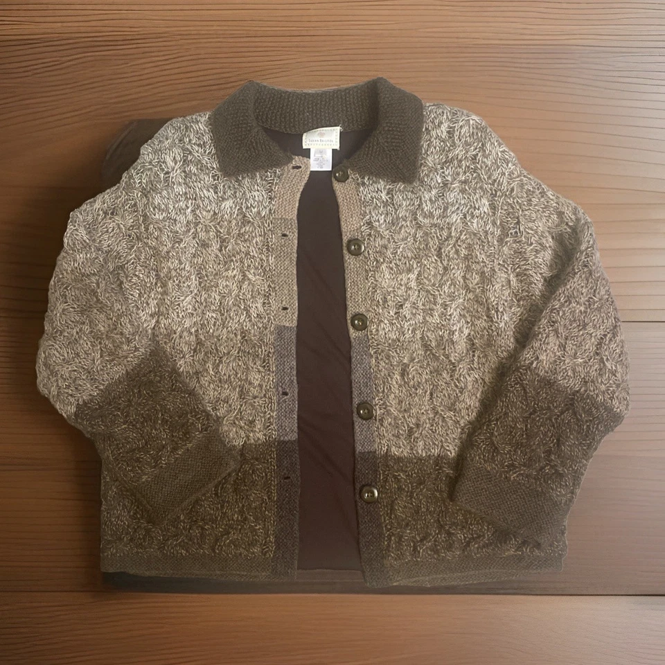 Vintage Susan Bristol Cardigan Sweater Cable Knit Mohair Wool Fully Lined Sz Md - Image 2 of 4