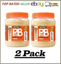 2 Pack - PBfit All-Natural Gluten-Free Peanut Butter Powder 30 oz.