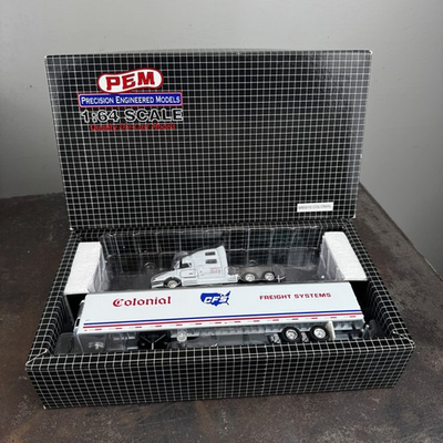 #ad #ad PEM Colonial Freight Services 1 64 Diecast FREIGHTLINER Truck amp; Trailer M80010 $58.95