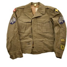 Vintage 1980s Military Wool Field Jacket Men's Small