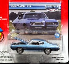 Johnny Lightning 68 1968 Pontiac Gto Muscle Cars Usa Detailed Collectible Blue
