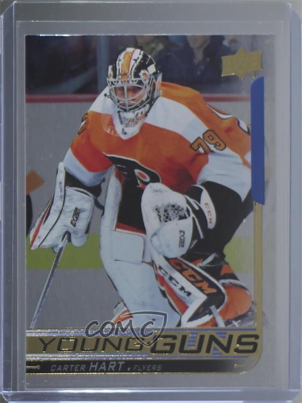 2018-19 Upper Deck Young Guns Silver Foil Carter Hart #491 0zu