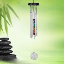 Woodstock Chakra Chime 7 Stones Wind Chime by Woodstock Percussion New in Box