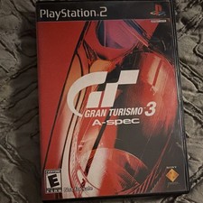 Sony Gran Turismo 3 A-Spec Sony PlayStation 2 PS2 NTSC-U/C E Manual Multiplayer