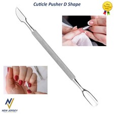 Stainless Steel Nail Art Manicure Cuticle Spoon Pusher Remover Tool Set New