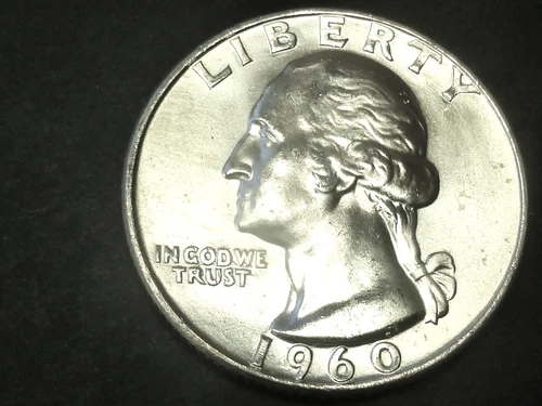 1960-D WASHINGTON QUARTER  BU FROM AN ORIGINAL ROLL