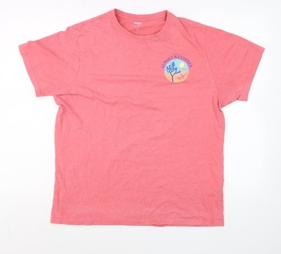 Dunnes Stores Herren T-Shirt Pink Sunset Wanderer Regular Fit Baumwolle M