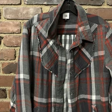 Cabi 4164 Tavern Dark Academia Autumn Plaid Shirt Sz Large -Cheapchicplus