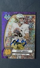 2024 BOWMAN CHROME STEVE ANGELI SIGNED AUTOGRAPH PURPLE DIAMONDS RC SU ND