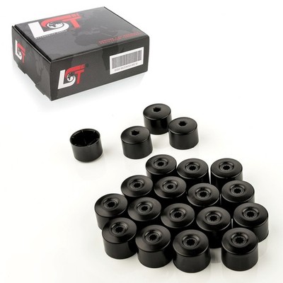 20x Abdeckkappen Radschrauben 17 mm Diebstahlhemmend Schwarz für VW Up 2011-2013