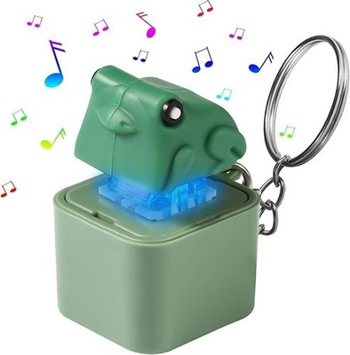 Fidget Toys, Quakender Frosch, Licht & Sound, Anti-Stress,  Schlüsselanhänger