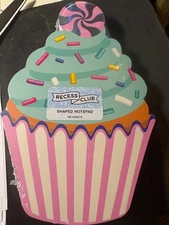 Cupcake W/SPRNKL Frosting Unique Shaped Fun Note Pad 100 Pages 7 X 4.5 SEALED