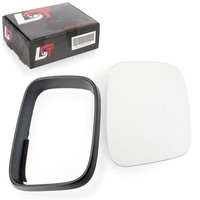 Spiegelglas Blendring Set Heizbar AsphäRisch Rechts FüR VW Caddy III 3 2K 04-10